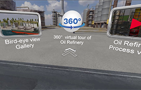 Walkthrough of Oil Refinery - immersive learning demo