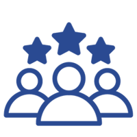 Leadership icon representing guidance and vision